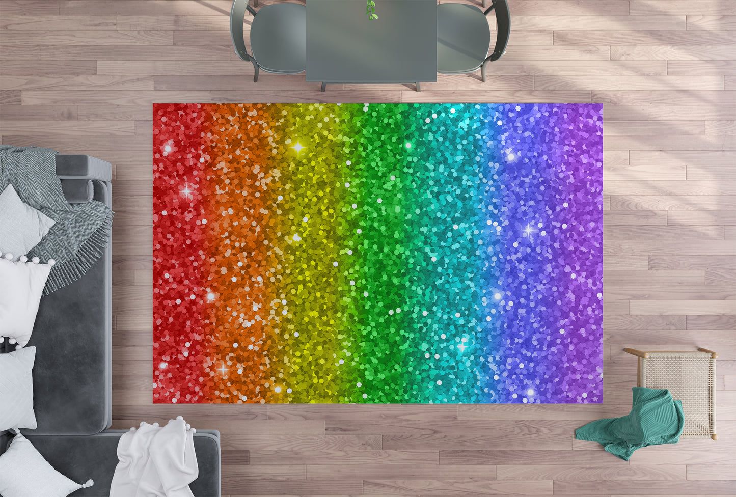 Rainbow Rug rainbow Rug rainbow Rugs gay pride Floor Rug gay Rugs 3'x5' 4'x6' 5'x7' Large rainbow rugs rainbow decor rainbow floor mat