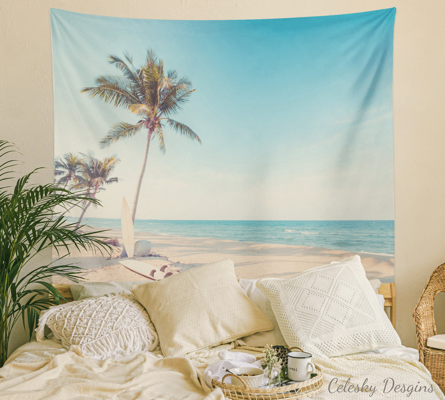 Surf Boards On The Beach Tapestry Beach Tapestry Surfer Tapestries Beachy Tapestries Beach Bum Tapestries Surfer Tapestries Surfer Art
