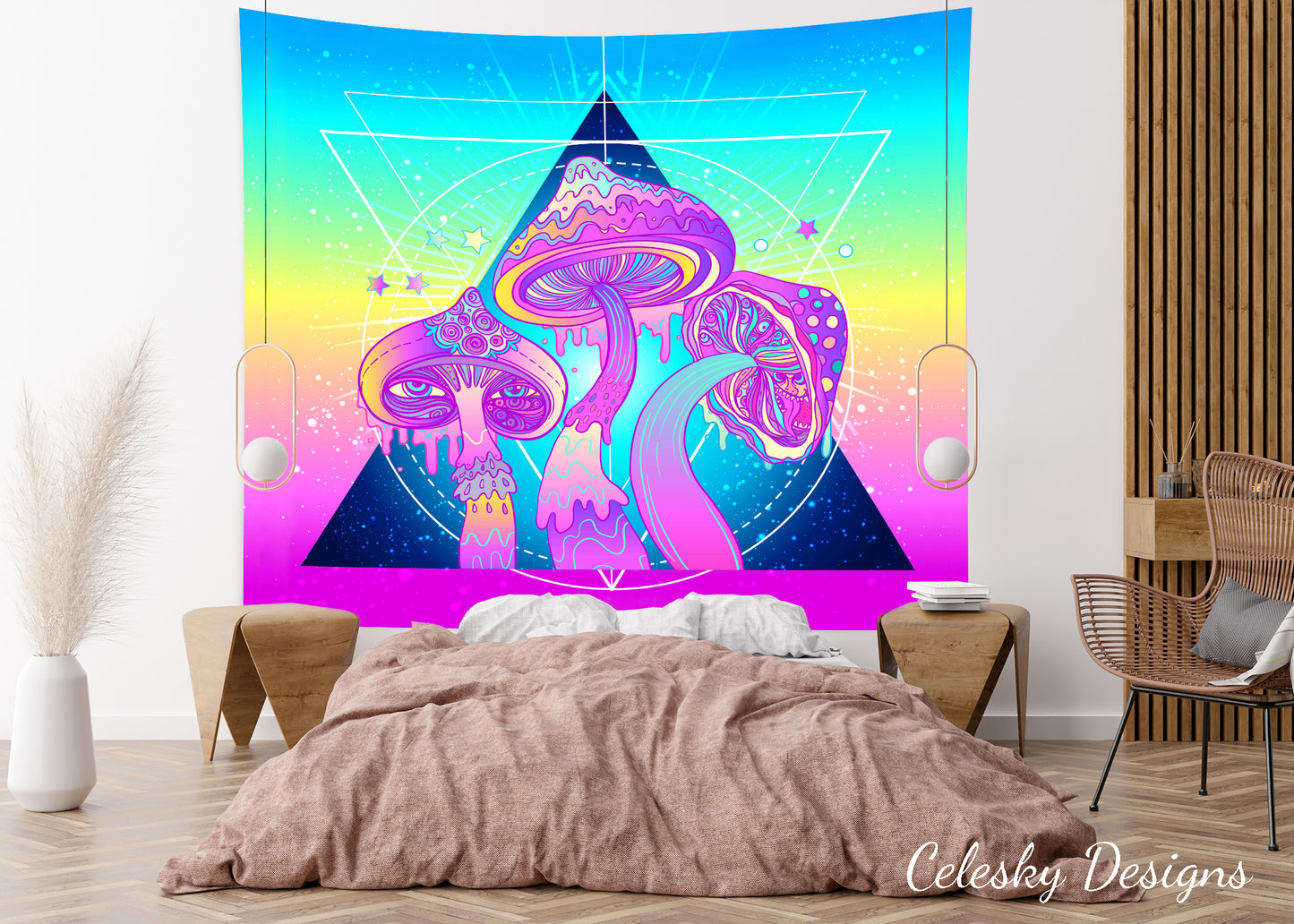 Shrooms Tapestry magic mushrooms psychadelic tapestries