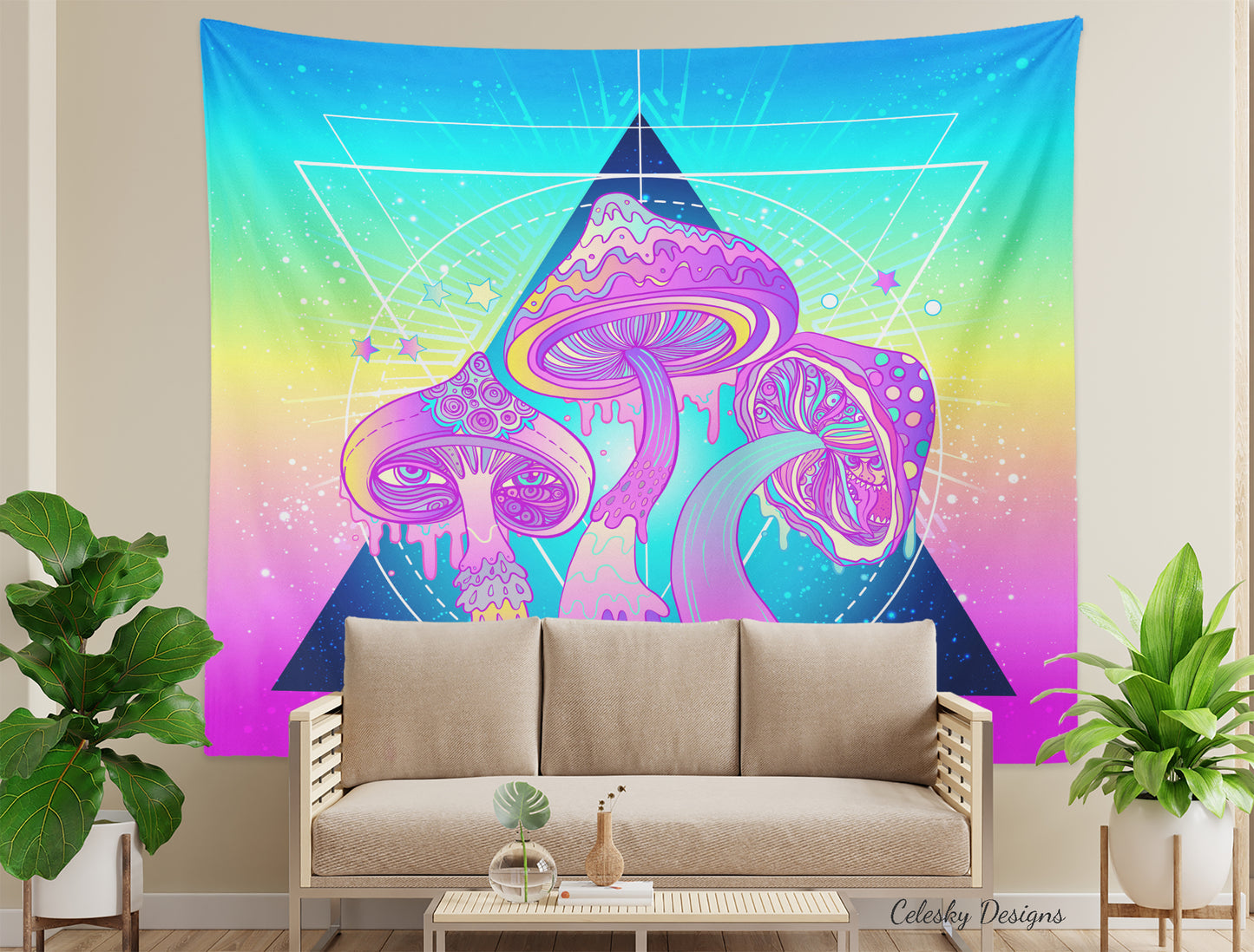 Shrooms Tapestry magic mushrooms psychadelic tapestries