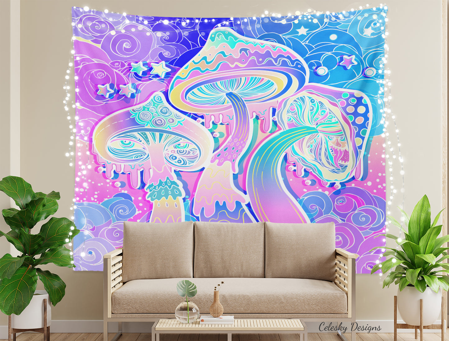 Shrooms Tapestry magic mushrooms psychedelic tapestries trippy