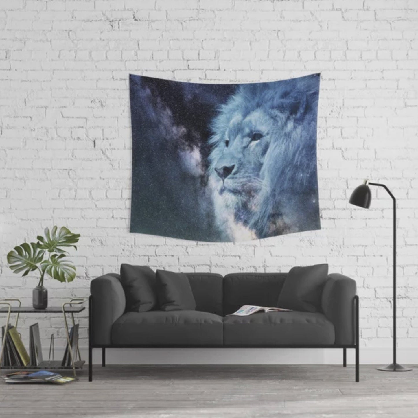 Lion Tapestry lions wall art celestial tapestry lion tapestries lion tapestry galaxy tapestries lion art lion wall artwork lion decor