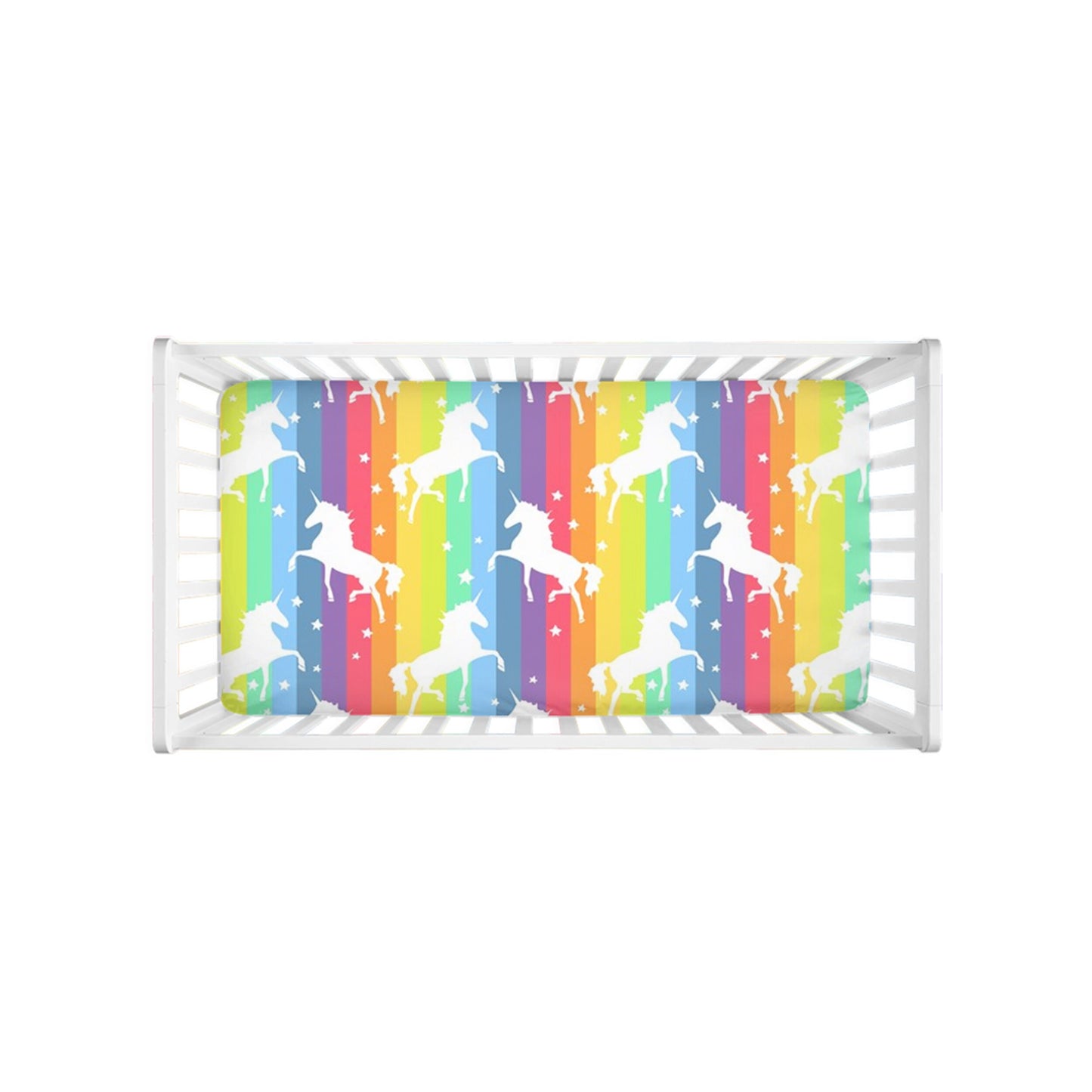 Rainbow Unicorn Crib Sheets girly crib sheets unicorns crib sheets baby shower gifts rainbow baby sheets girls crib sheets colorful sheets
