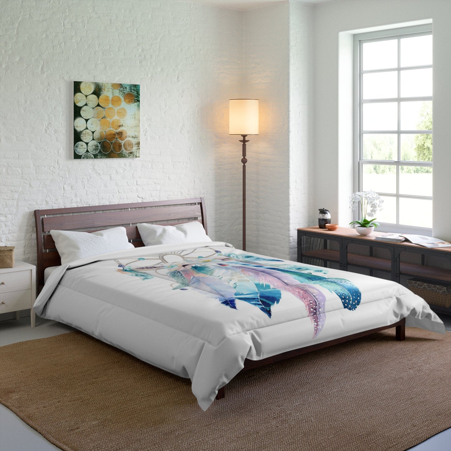 Dream Catcher Comforter or Duvet Cover hippy bedding boho chic bedding boho comforter set feathers comforter bohemian duvet pillowcase