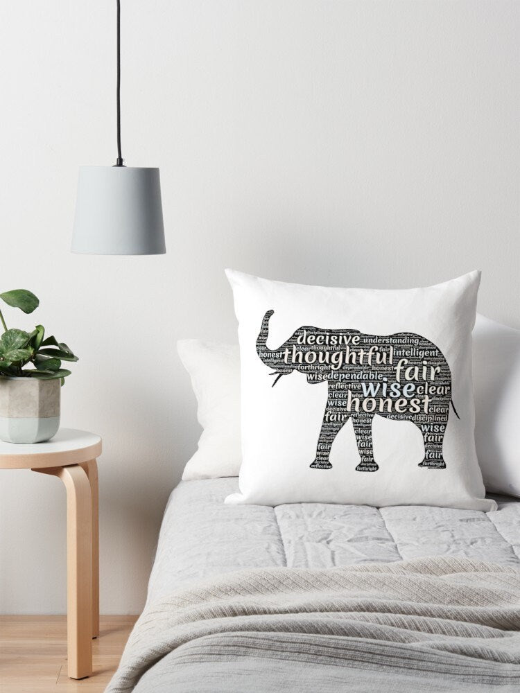 Elephant pillow elefant pillows elephant lovers gift cheap gift elefant gift elephant lover elephant pillows for couch elephants