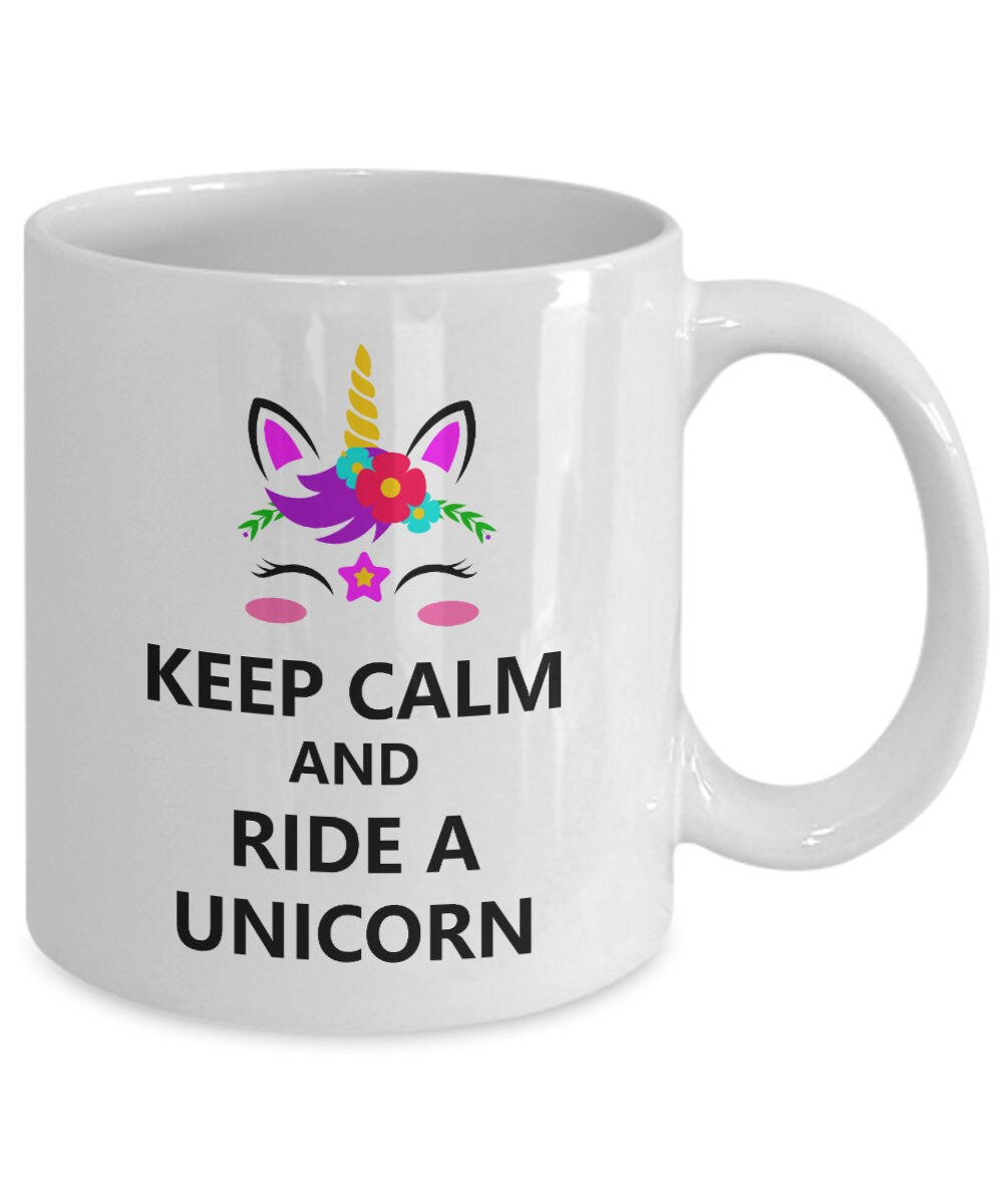 Unicorn Mug Keep calm and ride a unicorn cute coffee mug girly mugs unicorn mugs cheap gifts unicorn lovers magic mugs unicorns girls mug