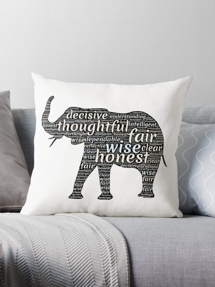 Elephant pillow elefant pillows elephant lovers gift cheap gift elefant gift elephant lover elephant pillows for couch elephants