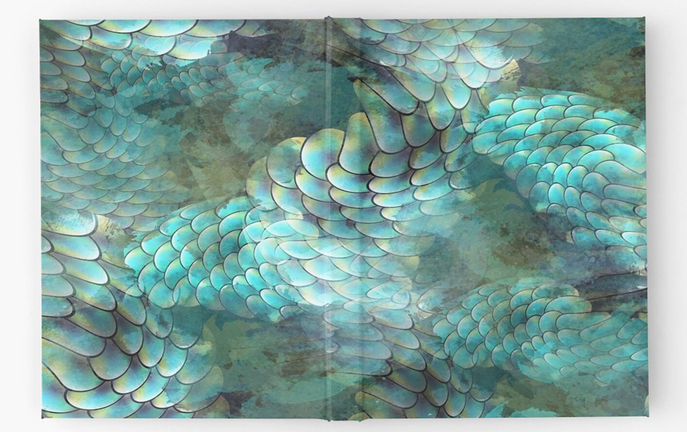 Mermaid Hardcover Journal mermaid diary aqua Notepad cheap Gifts ocean notebooks fish scales notebook green pad mermaids notepad