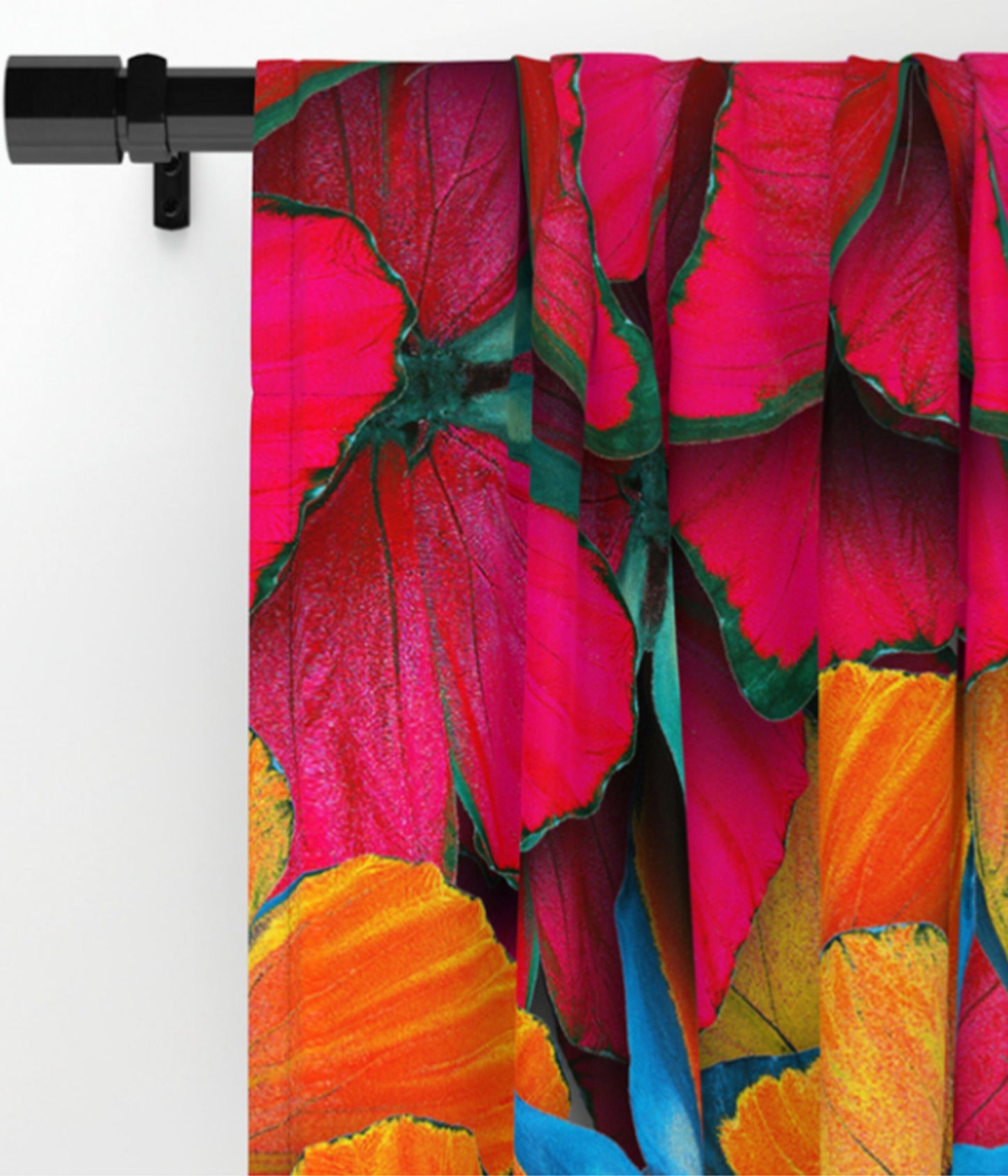 Butterfly Window Curtain colorful Drapery Curtain Panels gay rainbow window treatment butterfly window curtains butterflies kids curtains