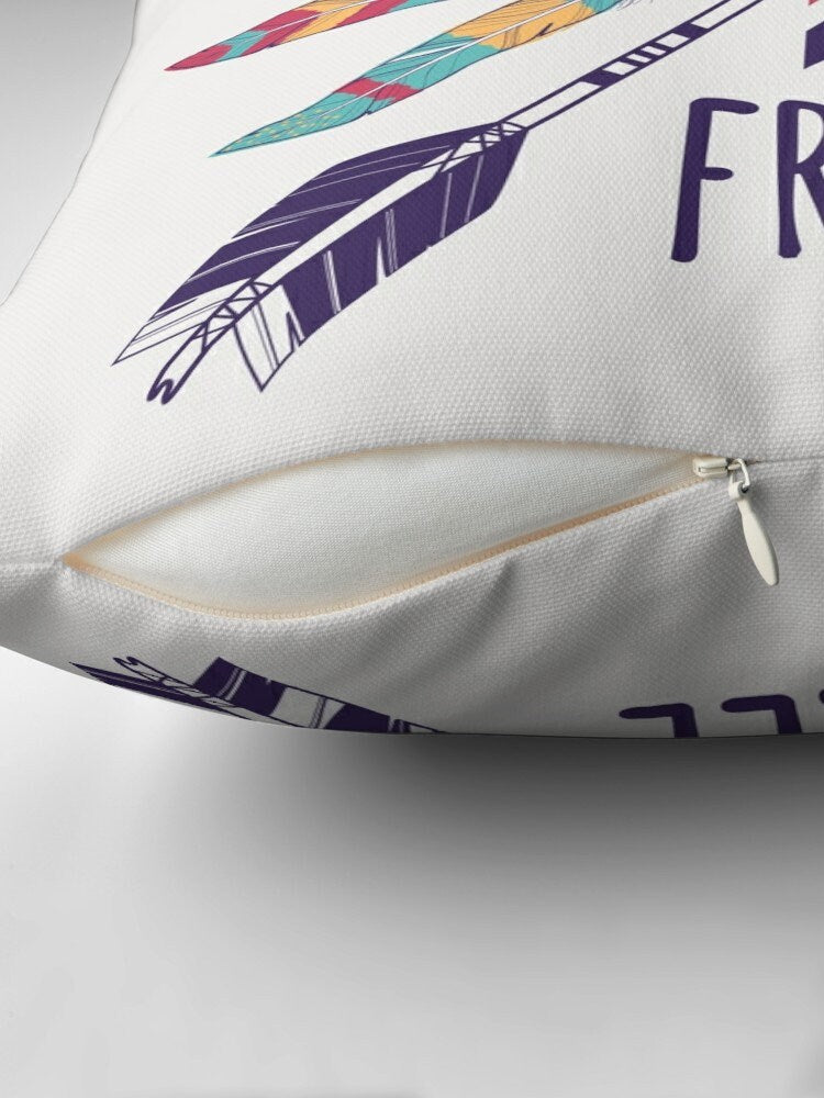Wild & Free Pillow boho pillows boho pillow for couch free spirit pillows feathers pillow arrows pillow feather pillows gypsy pillows