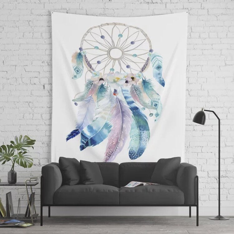 Dream Catcher Tapestry dream catcher wall hanging boho tapestries feathers wall decor dream catcher cheap gift boho tapestry feather decor