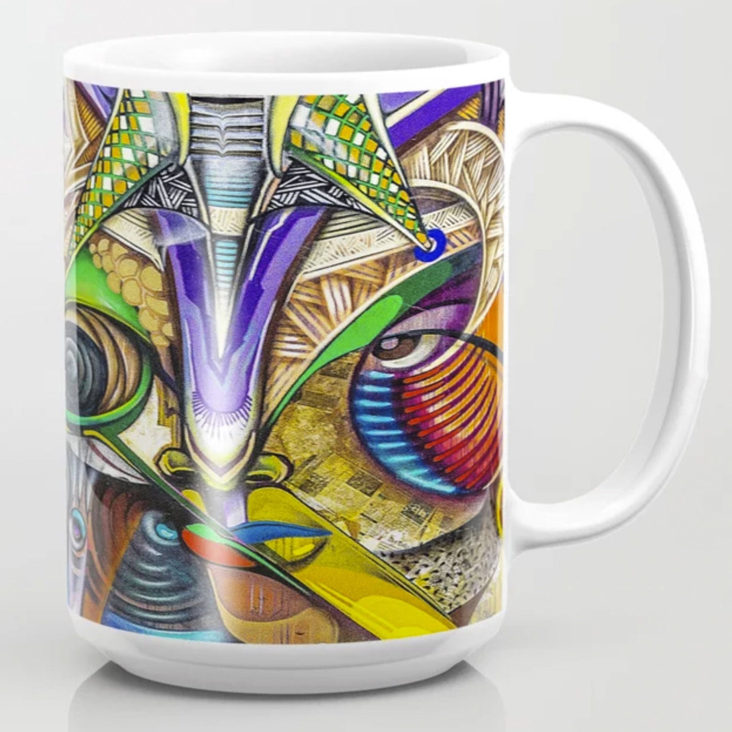 Graffiti Mug Unique Artsy Gift for Art Lovers cheap artsy gift Abstract Art Colorful Mugs grafiti mug african art mugs african mug