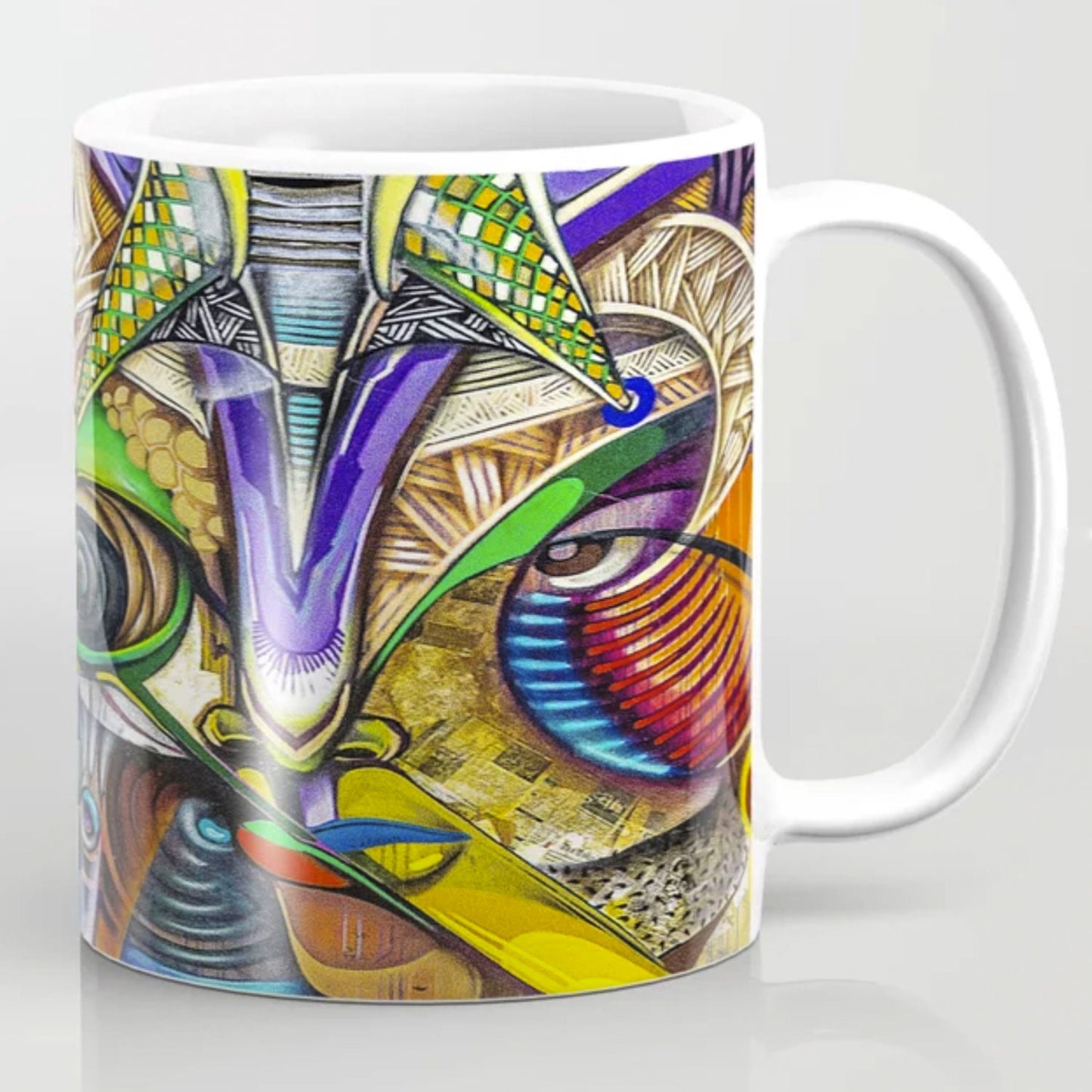 Graffiti Mug Unique Artsy Gift for Art Lovers cheap artsy gift Abstract Art Colorful Mugs grafiti mug african art mugs african mug