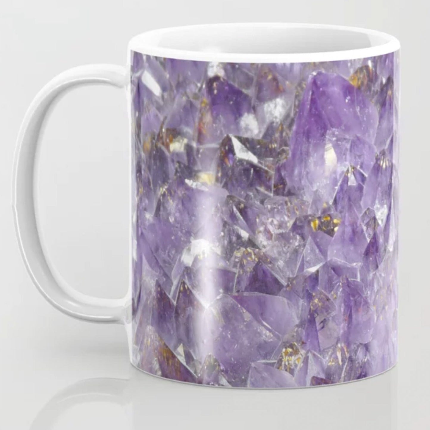 Amethyst Mug spiritual Gift purple mug amethyst mugs cheap gift yoga gift amethyst Mug crystal mug healing mugs amethyst crystal mug