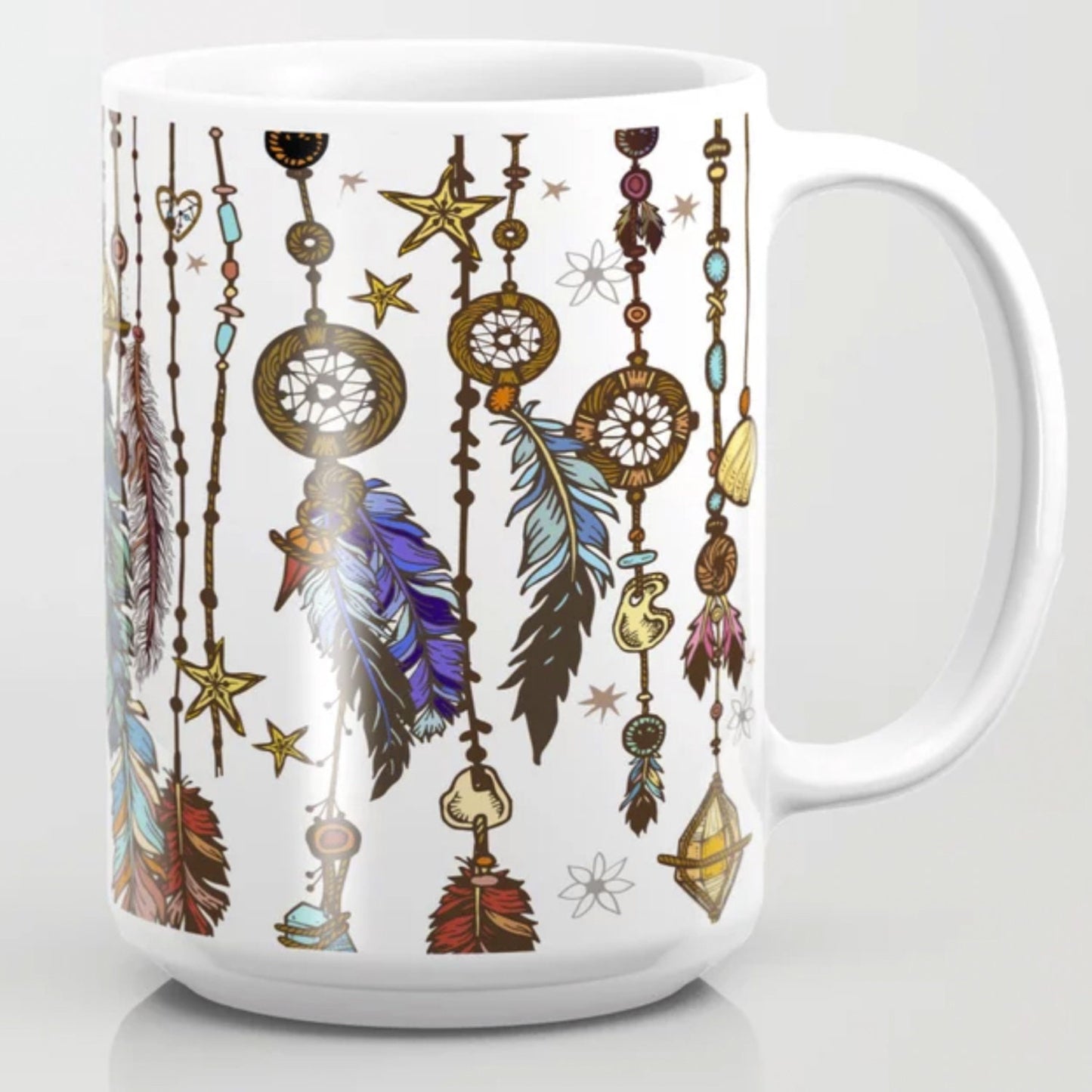 Feather Mug Dream catcher Gift spiritual mug dream catcher mugs cheap gift feather Mug feathers mugs dreamcatcher mug boho mugs
