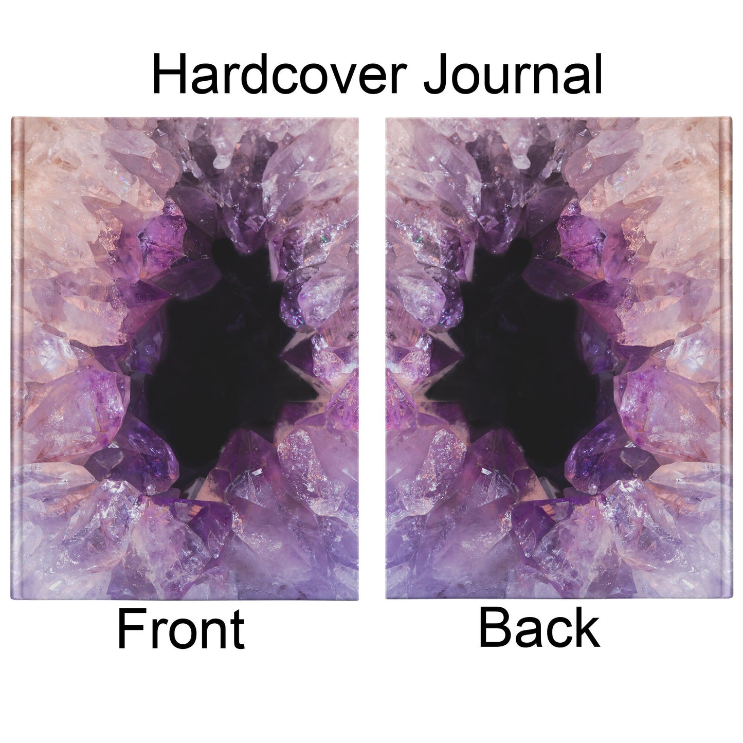 Amethyst Hardcover Journal amethyst diary purple Notepad cheap Gifts spiritual notebooks crystal spiral notebook crystals journals diaries