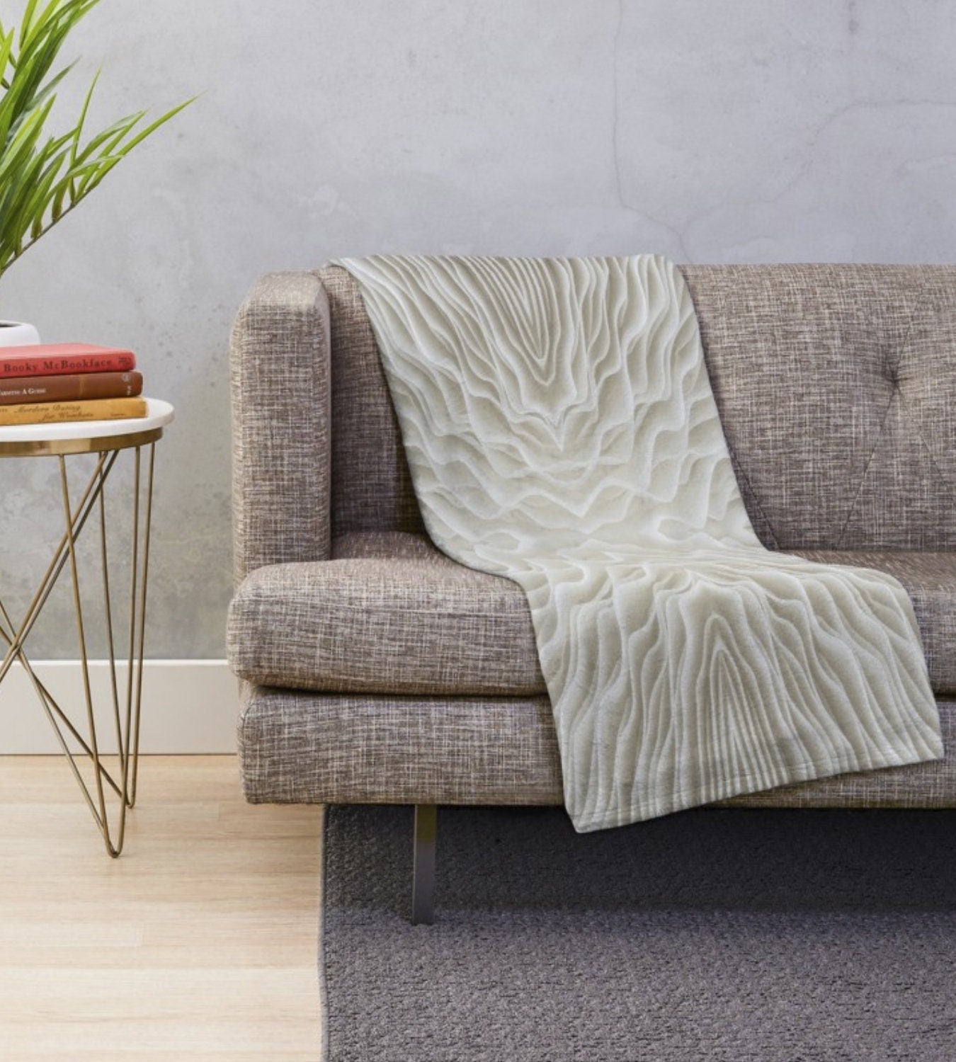 Mushroom Blanket Trippy blanket psychadelic blanket white throw blanket beige Throw Blanket Couch hippy psychedelic soft