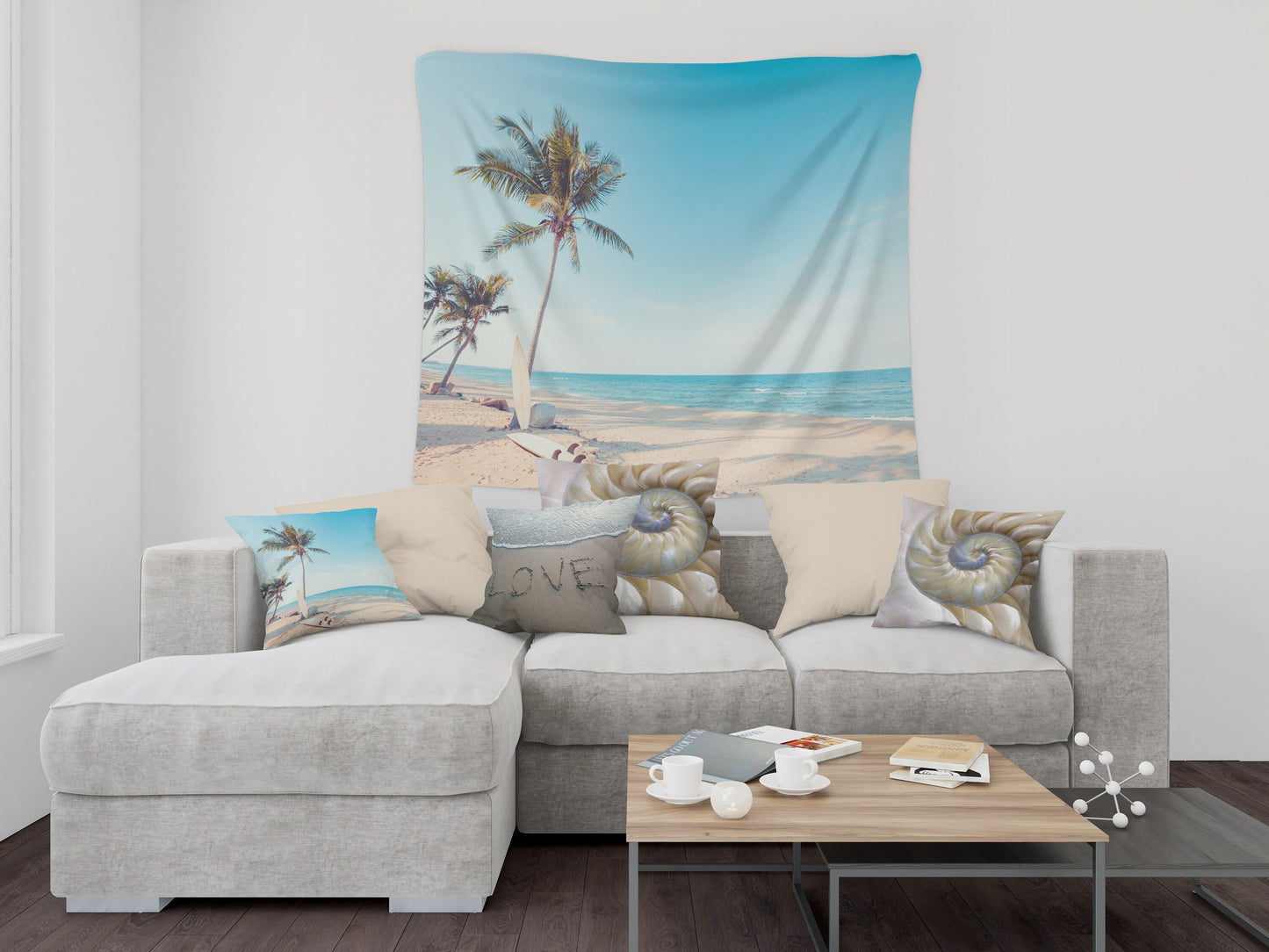 Surf Boards On The Beach Tapestry Beach Tapestry Surfer Tapestries Beachy Tapestries Beach Bum Tapestries Surfer Tapestries Surfer Art