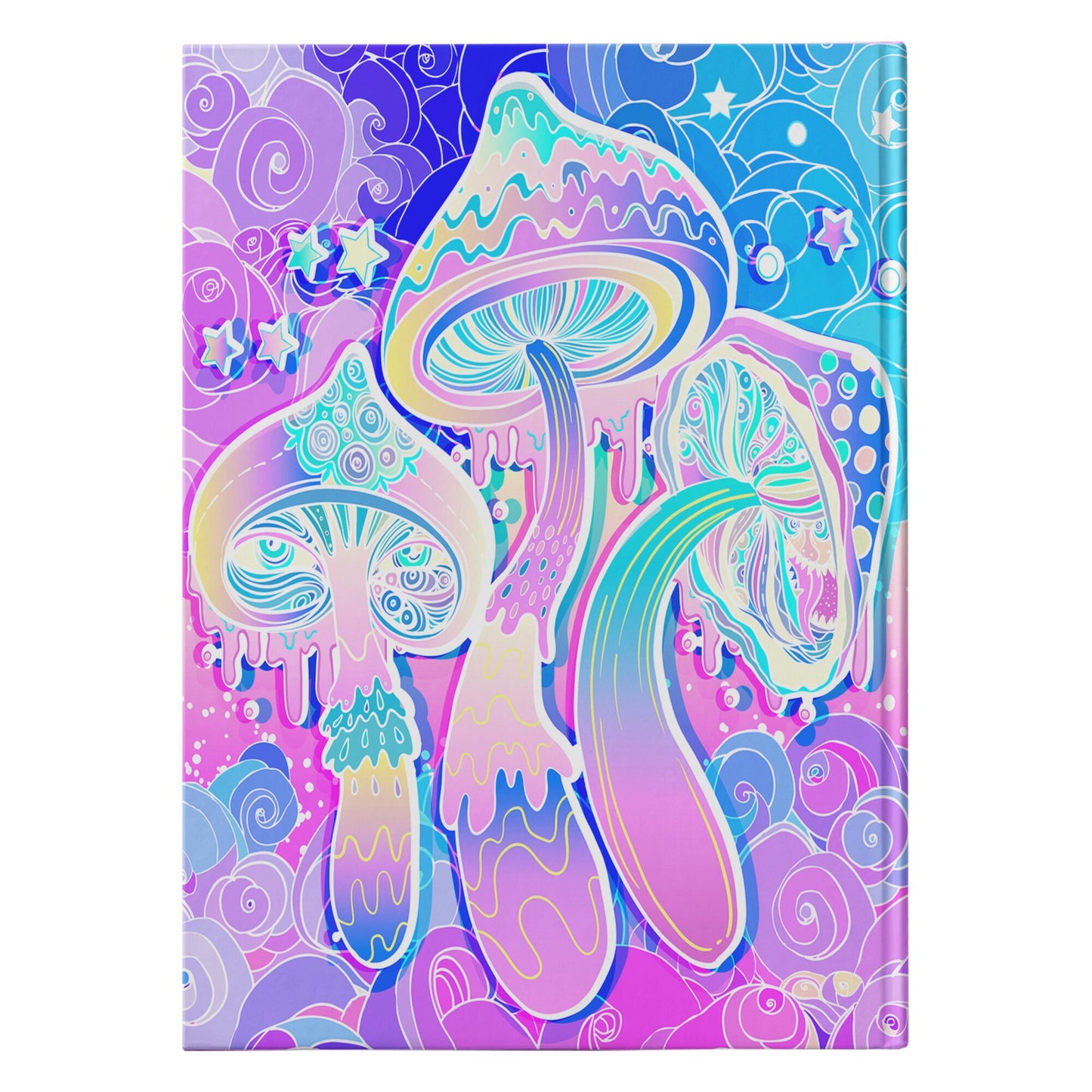 Magic Mushrooms Spiral Hardcover Journal shrooms diary shroom Notepad psychadelic Gift pschedelic notebooks trippy notebooks mushroom pad