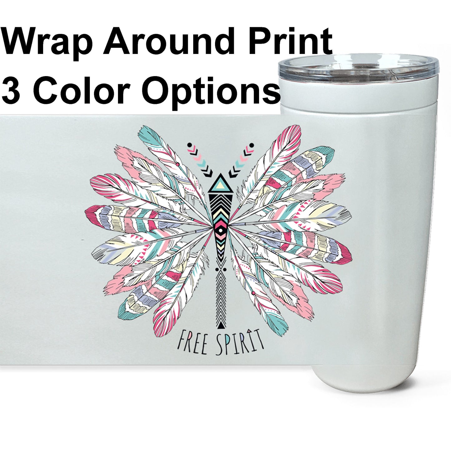 Free Spirit Travel Mug 20oz Insulated Stainless Steel Unique Gift Hippy Travel Mug Butterfly Coffee Mug Dragonfly Mug Boho Mug Butterflies