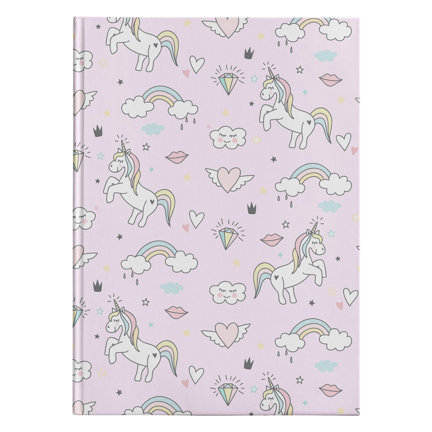 Lt Pink Unicorn Hardcover Journal diary Rainbow Notepad girly Gift unicorn notebooks Cheap Gifts unicorn diary kids notebook childrens girl