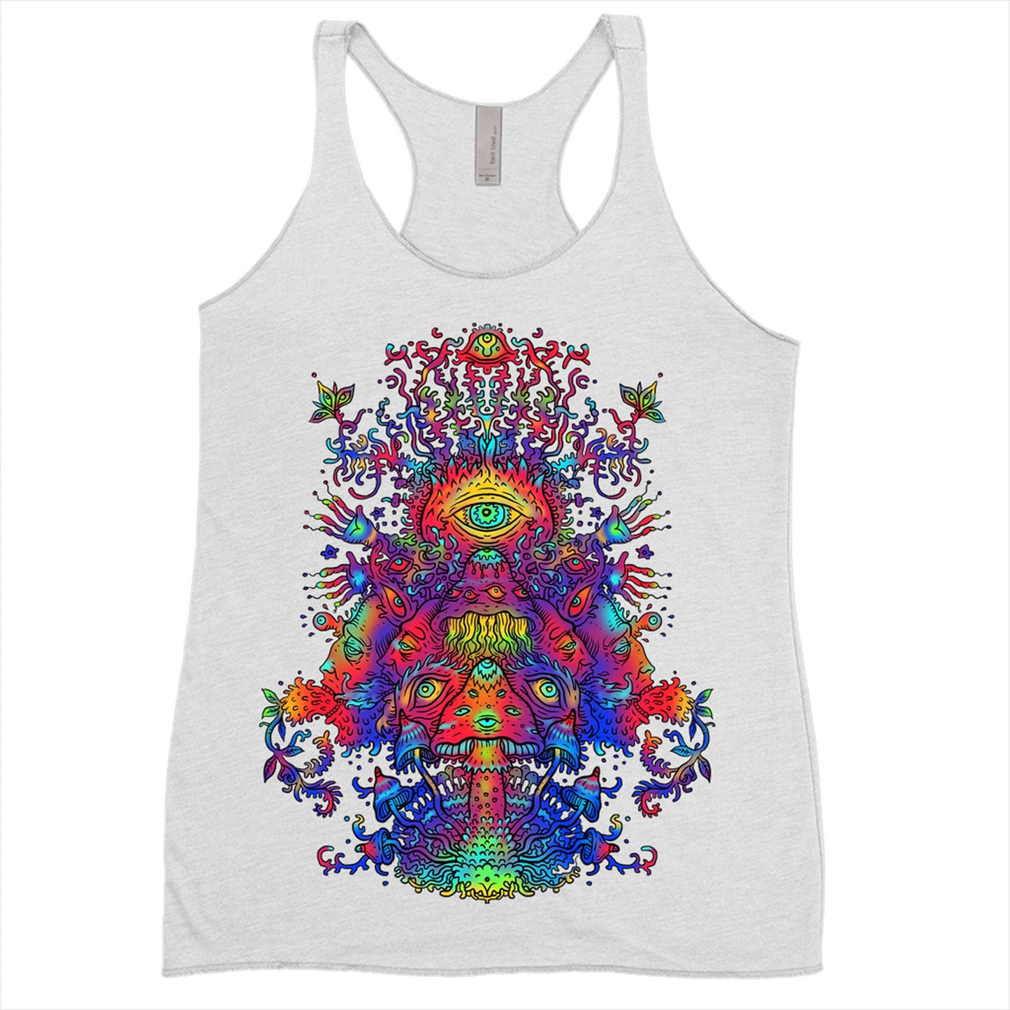 Magic Mushrooms Womens Tank Top shroom Tank Boho Tank Top shrooms Tank Top dancing shroom Shirt Hippy Shirts trippy Racerback