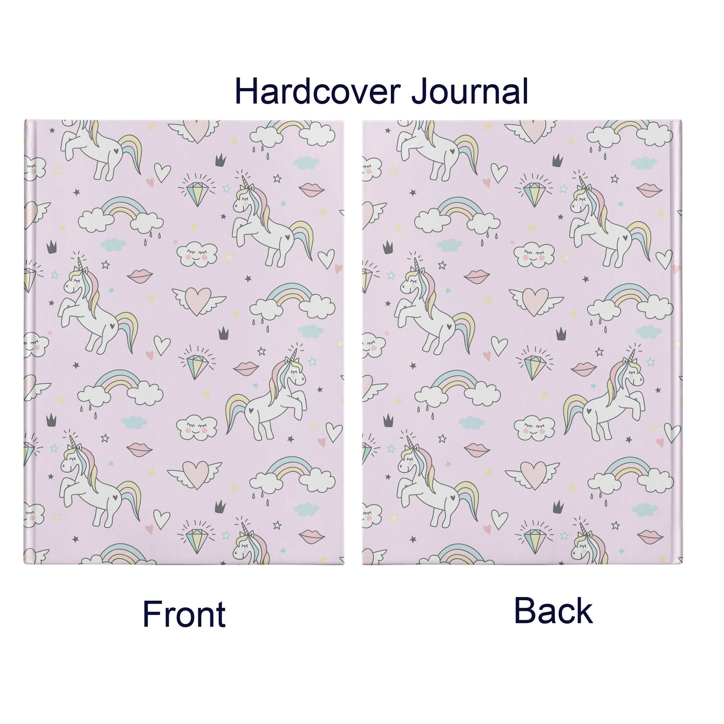 Lt Pink Unicorn Hardcover Journal diary Rainbow Notepad girly Gift unicorn notebooks Cheap Gifts unicorn diary kids notebook childrens girl