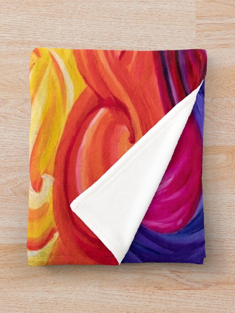 Chakra Blanket Rainbow Spiritual yoga Gift Chakras Colorful blanket Unique Throw Blanket Couch blanket psychadelic soft