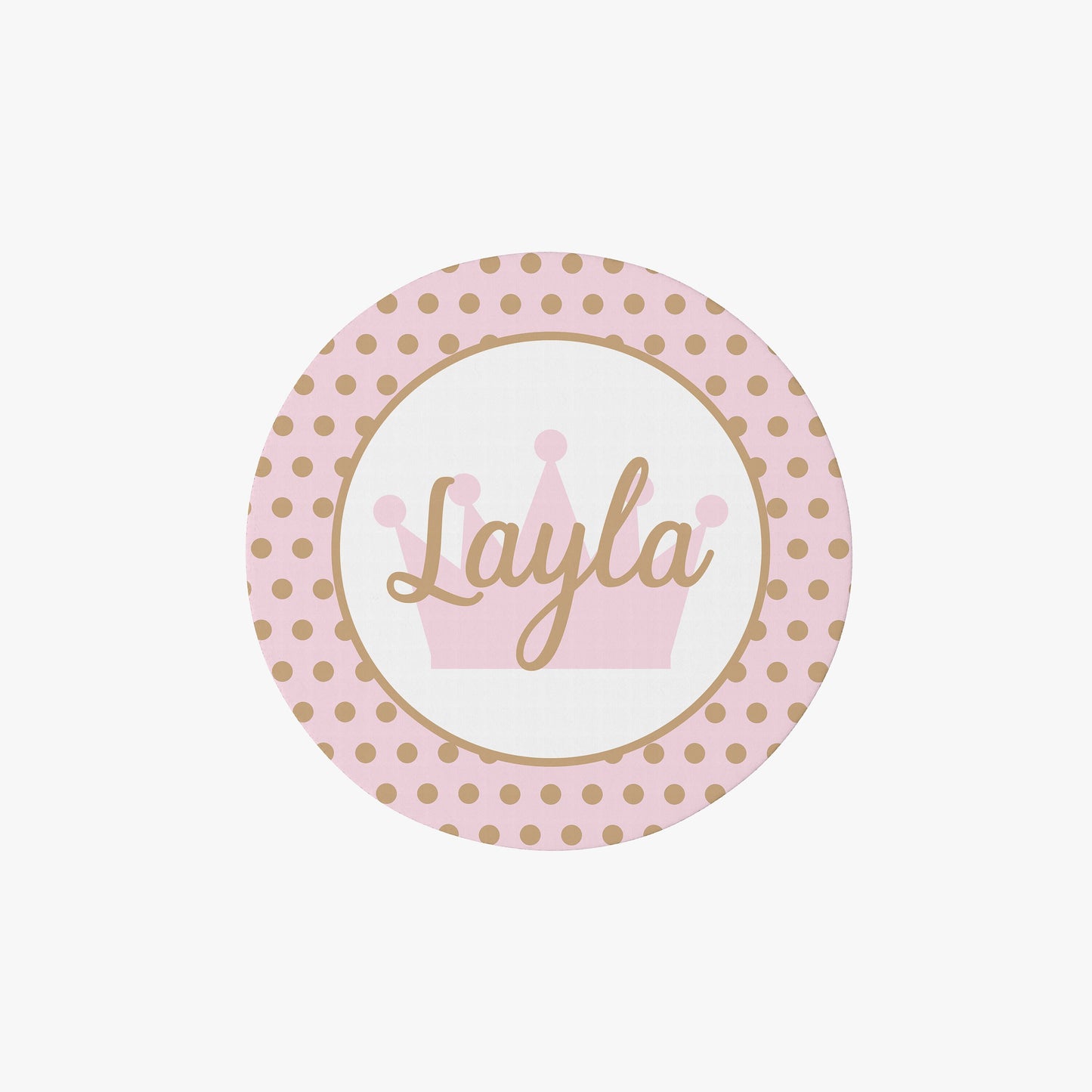 Pink & Gold Polka Dot Rug custom Name rugs princess personalised rug personalized girls rug custom gift rug custom area rugs custom rugs