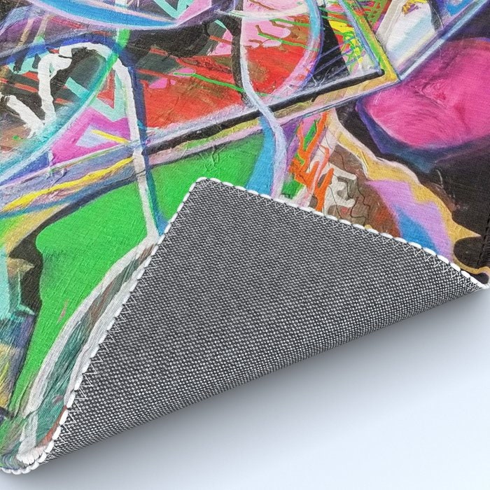 Colorful Abstract Pop Art Rug graffiti Rugs 2x3 3x5 4x6 5x7 Large colorful rugs grafiti decor abstract art floor mat pink green rugs round