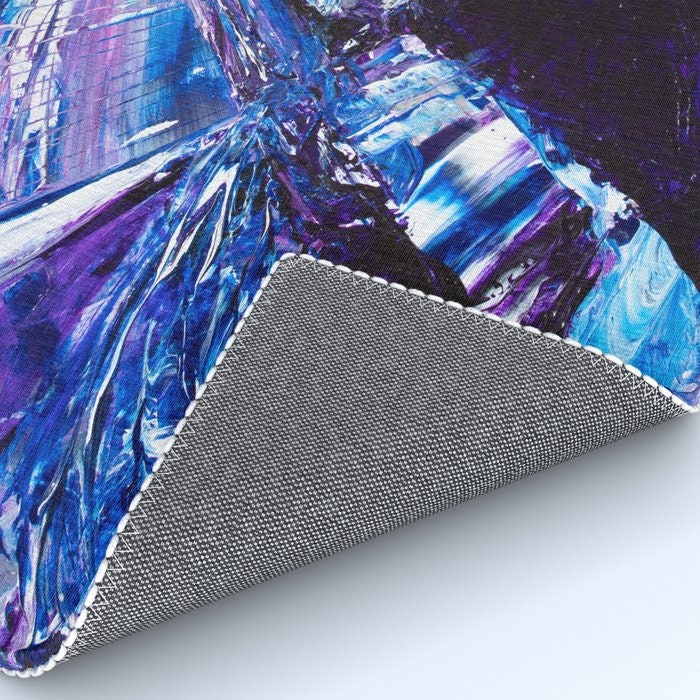 Abstract Art Rug Blue Rugs purple unique Rugs 2x3 3x5 4x6 5x7 8x10 9x12 Large rug abstract art colorful floormat