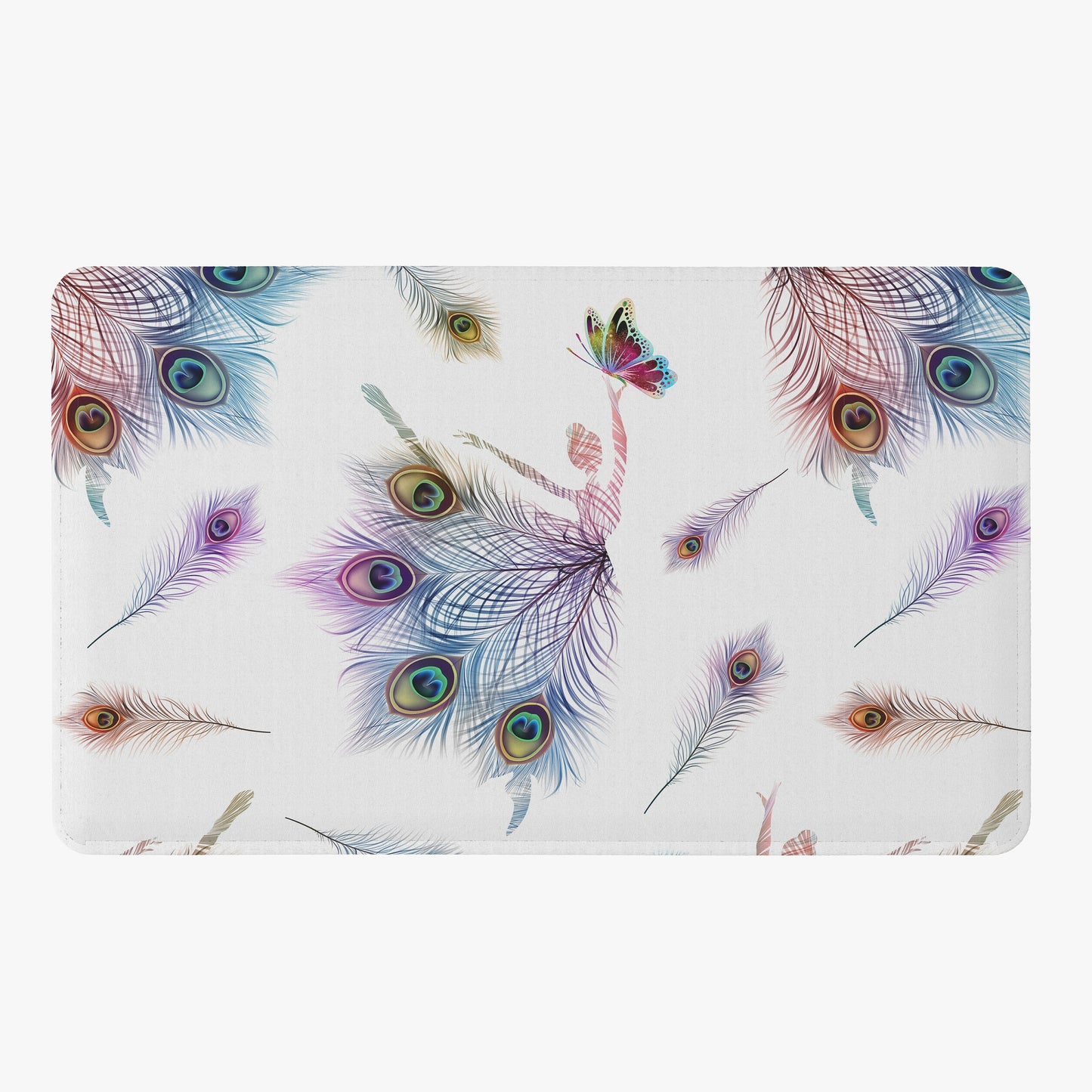 Peacock Dancer Shower Curtain girly shower curtains feathers shower curtain butterfly shower curtains ballerina shower