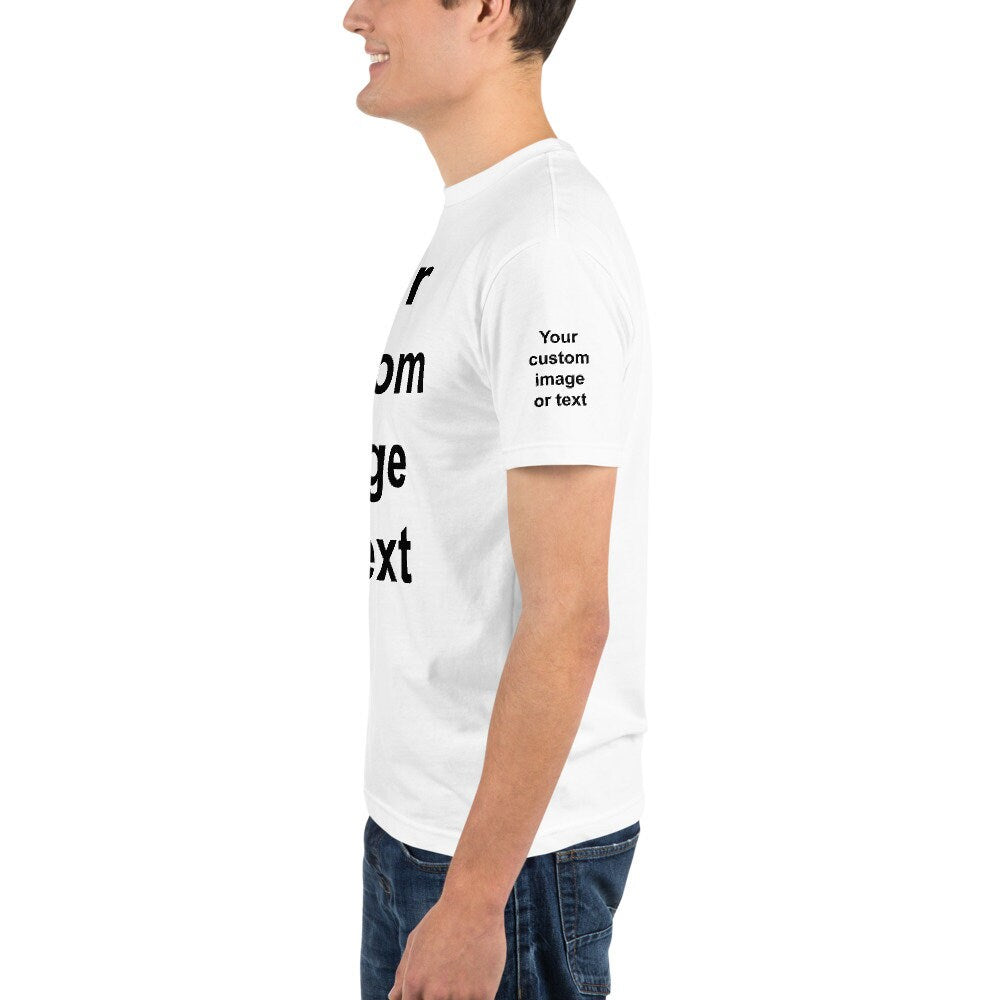 Certified Organic Custom Tee Shirt Eco Friendly Personalized tee photo tee shirt custom quote gift custom image shirt custom shirt