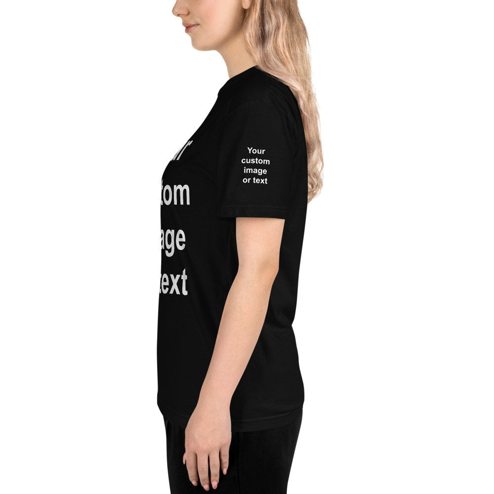 Certified Organic Custom Tee Shirt Eco Friendly Personalized tee photo tee shirt custom quote gift custom image shirt custom shirt