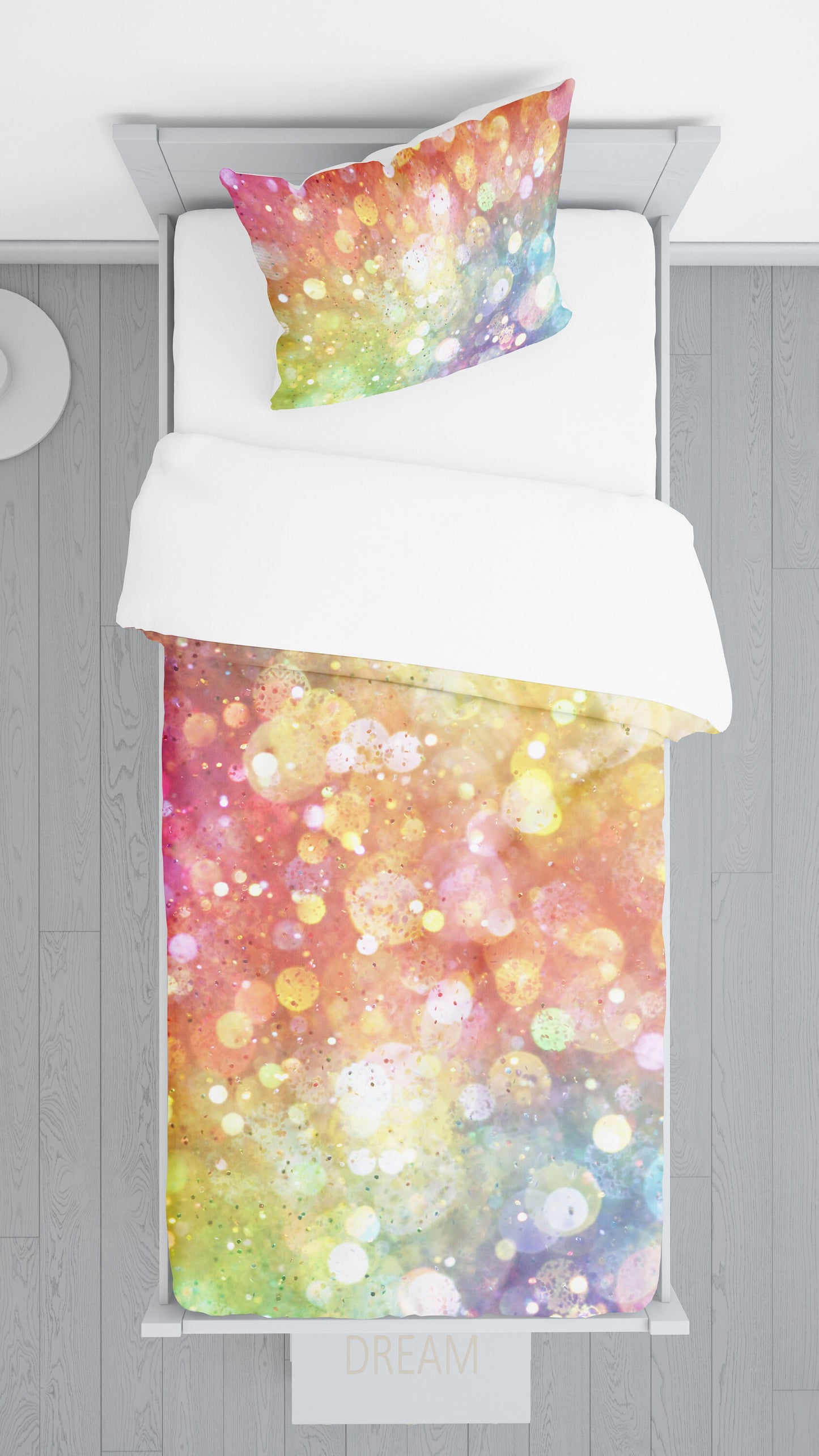 Rainbow Comforter or Duvet Cover Girls bedding girly duvet rainbow comforter rainbow comforter rainbow bedding rainbow duvet