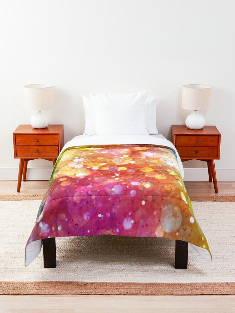 Rainbow Comforter or Duvet Cover Girls bedding girly duvet rainbow comforter rainbow comforter rainbow bedding rainbow duvet
