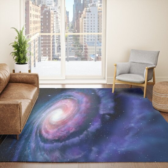 Milky way Rug space Rug kids Rug galaxy Floor Rug galaxies Rugs 3x5 4x6 5x8 9x12 Large space rugs girls boys childrens rugs purple blue