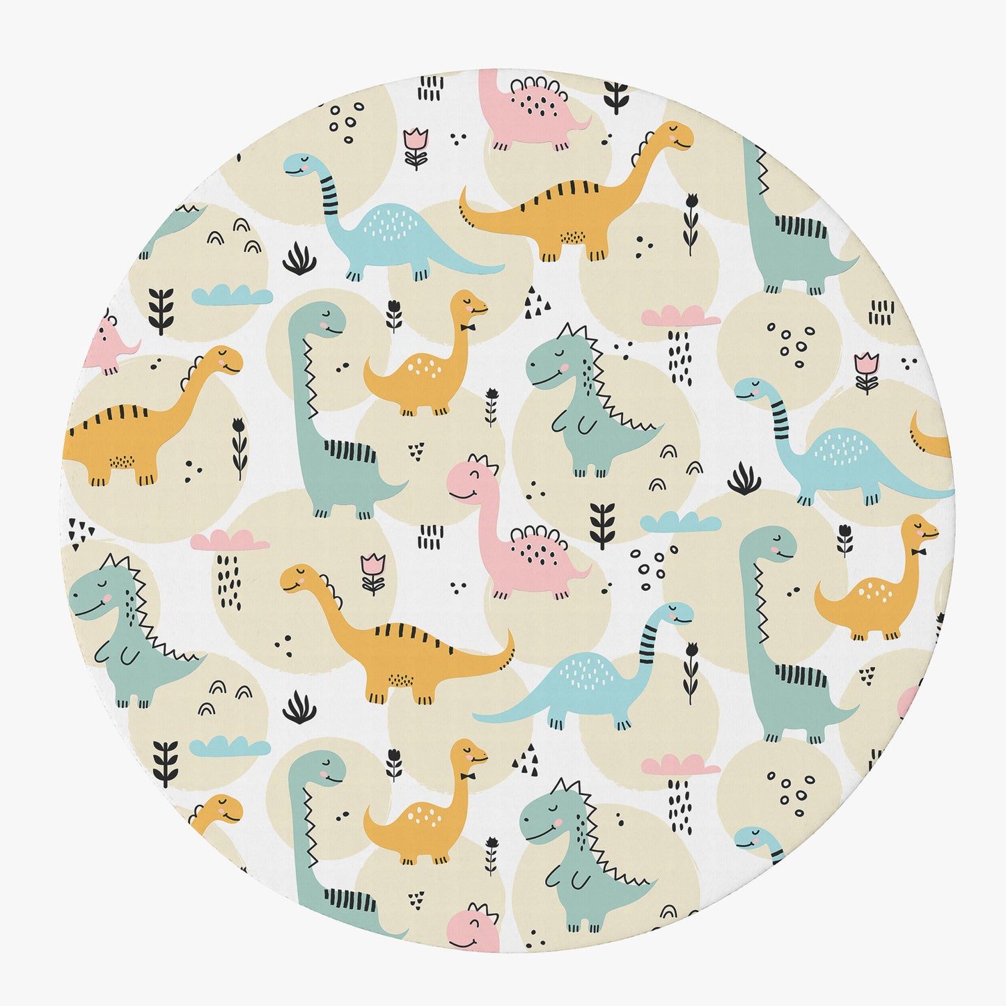 Dinosaur Rug nursery Rug boys or girls Rug dinosaurs Floor Rug 3x5 4x6 5x7 9x12 Large rugs cute kids rugs yellow blue beige