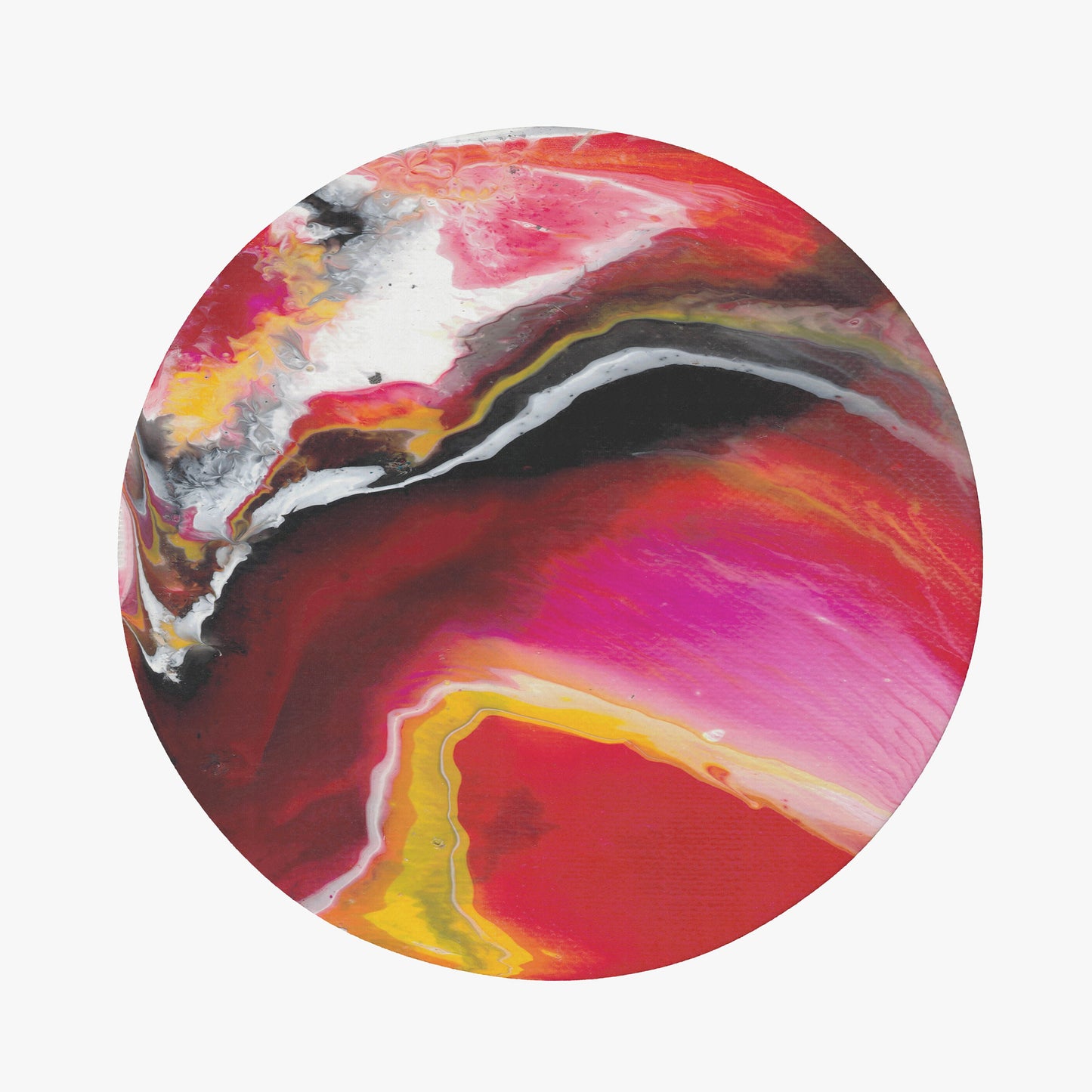 Red Yellow Black Rug abstract art Rug Floor Rug 3x5 4x6 5x8 Round 9x12 Large rugs