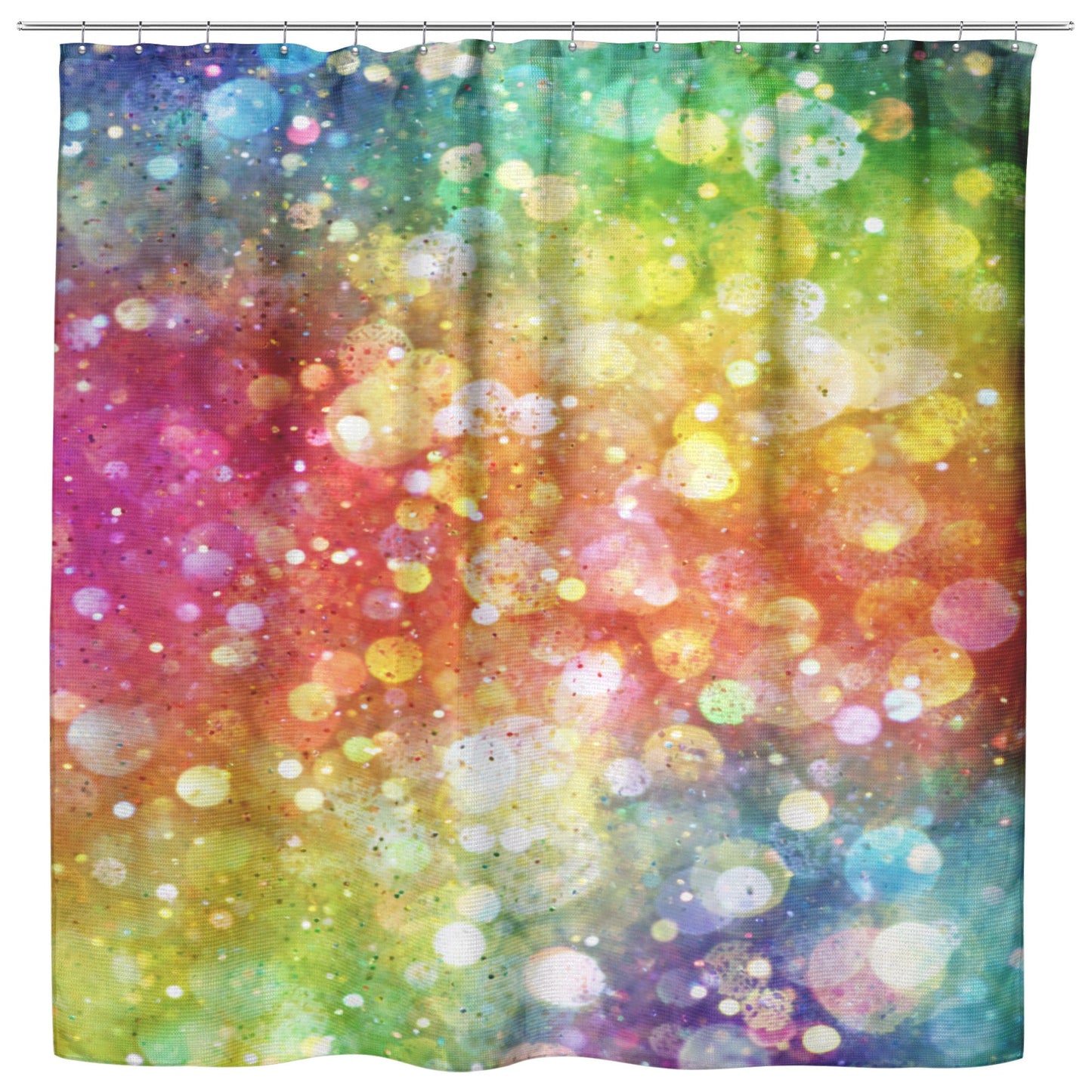 Rainbow Shower Curtain girly shower curtains confetti shower curtain girls shower curtains kids rainbow shower curtains fairy shower decor