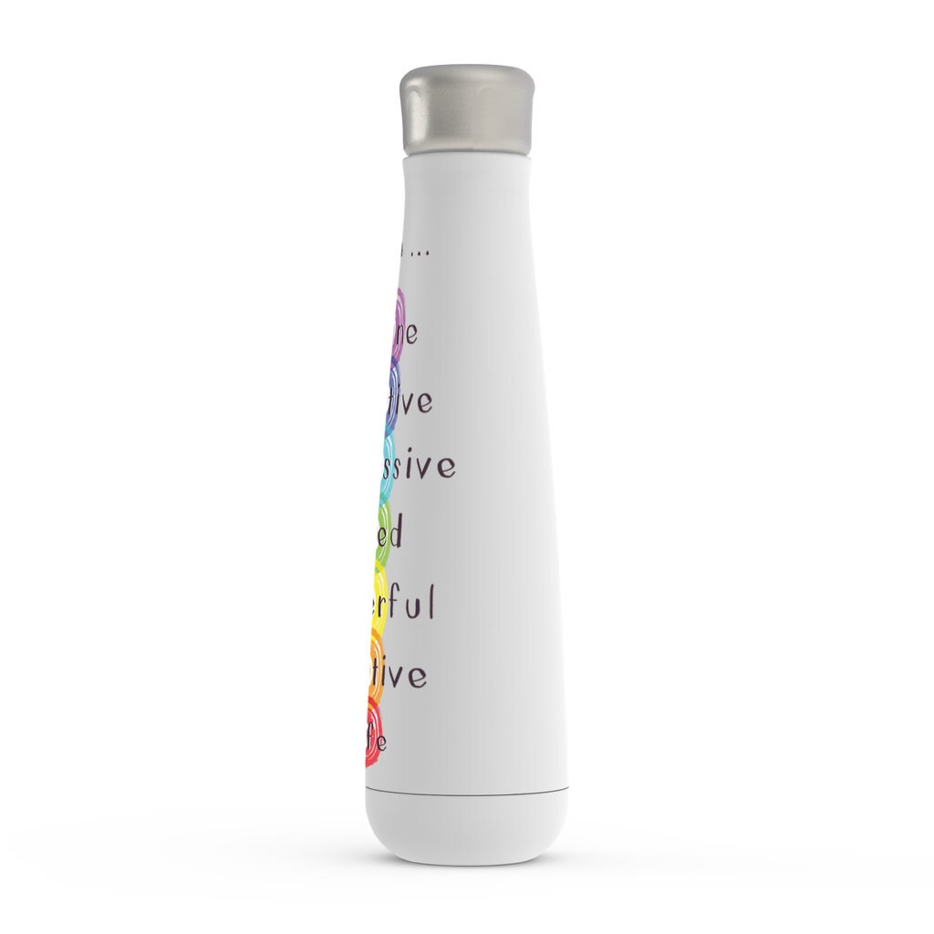 I Am Meditation Water Bottle Spiritual Gifts Inspirational Water Bottles Chakra Affirmations Chakras Water Bottles Positive Saying Yoga
