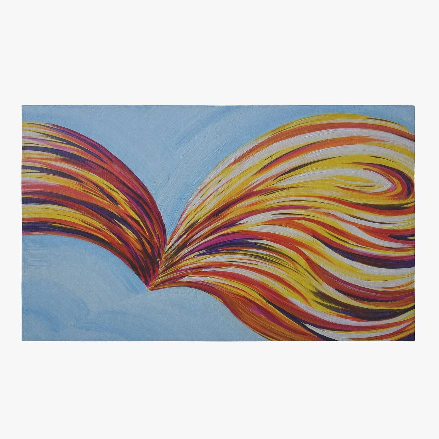 Abstract Butterfly Rug Blue Yellow Rug colorful Rug abstract art Floor Rug 3x5 4x6 5x7 8x10 9x12 Large rugs