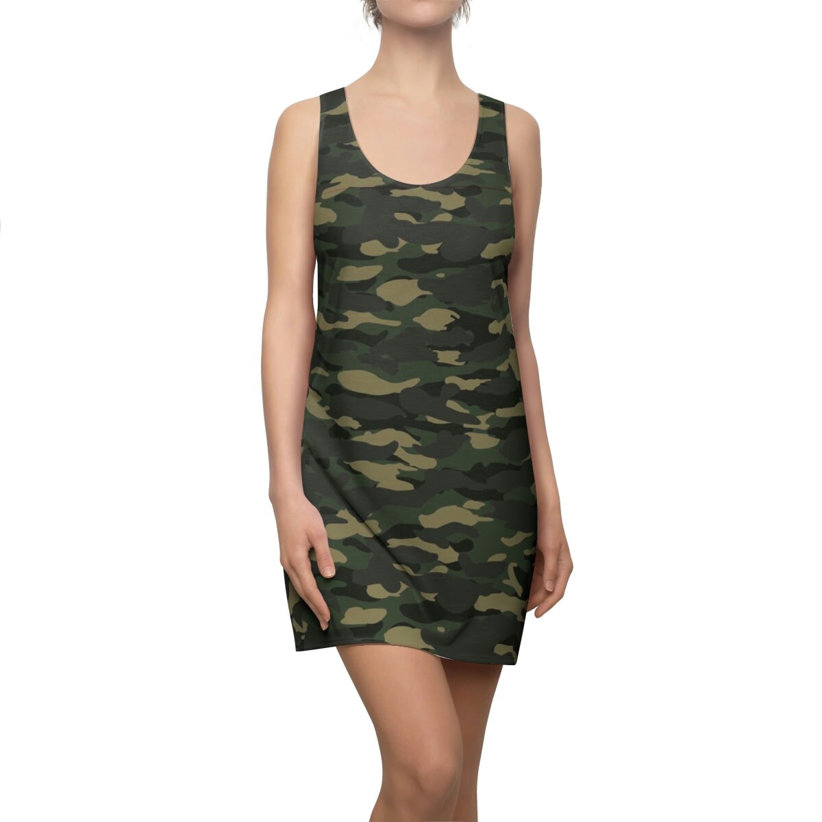 Camo Dress green camouflage sleeveless dress camo summer dress racerba Celesky Designs Camo Dress green camouflage sleeveless dress camo summer dress racerba Celesky Designs