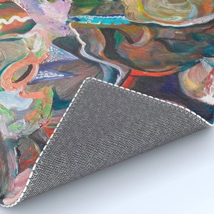 Abstract art Rug colorful rugs modern rug unique rug contemporary art rug