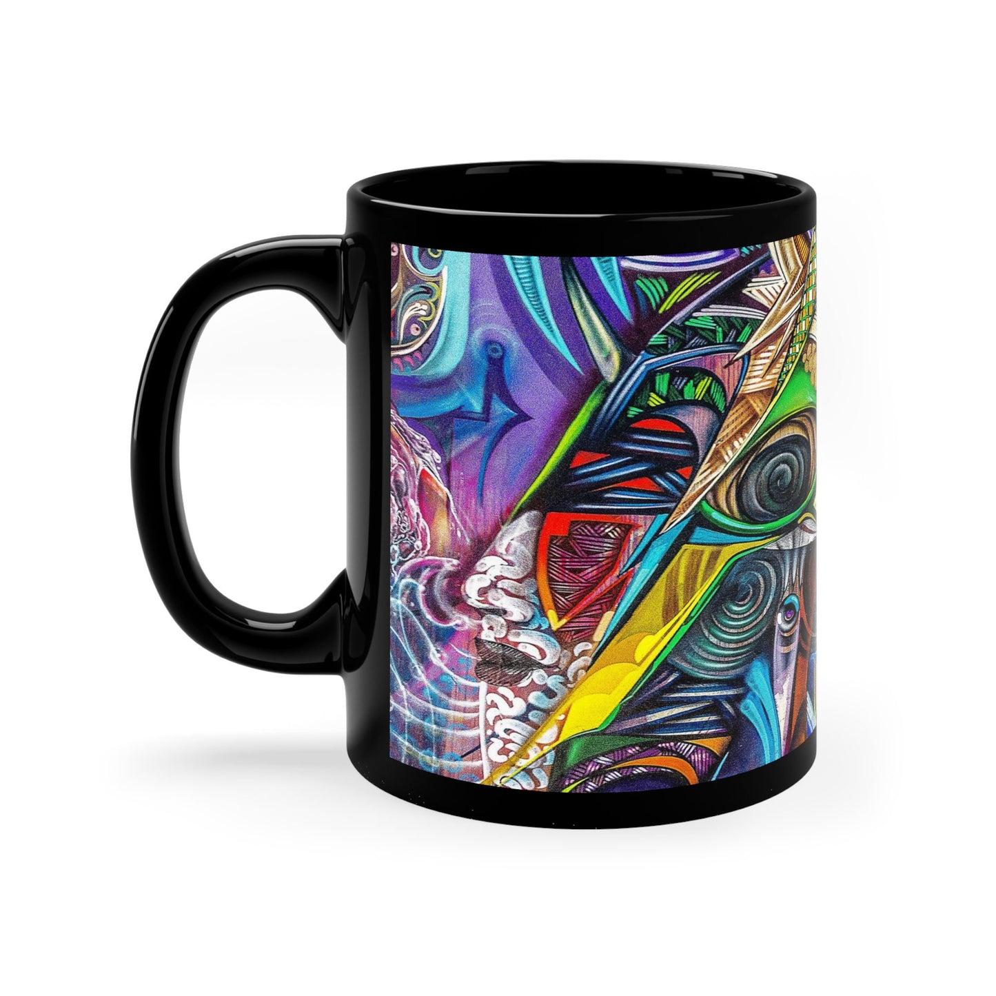 Graffiti Mug Unique Artsy Gift for Art Lovers cheap artsy gift Abstract Art Colorful Mugs grafiti mug african art mugs african mug