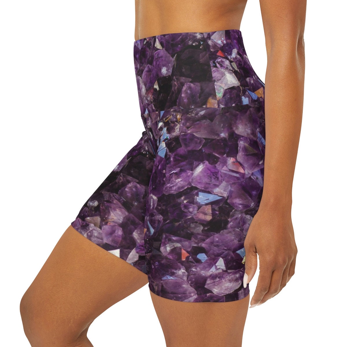 Amethyst Yoga Pants purple leggings crystal yoga pants amethyst capri leggings amethyst spandex spiritual yoga pants