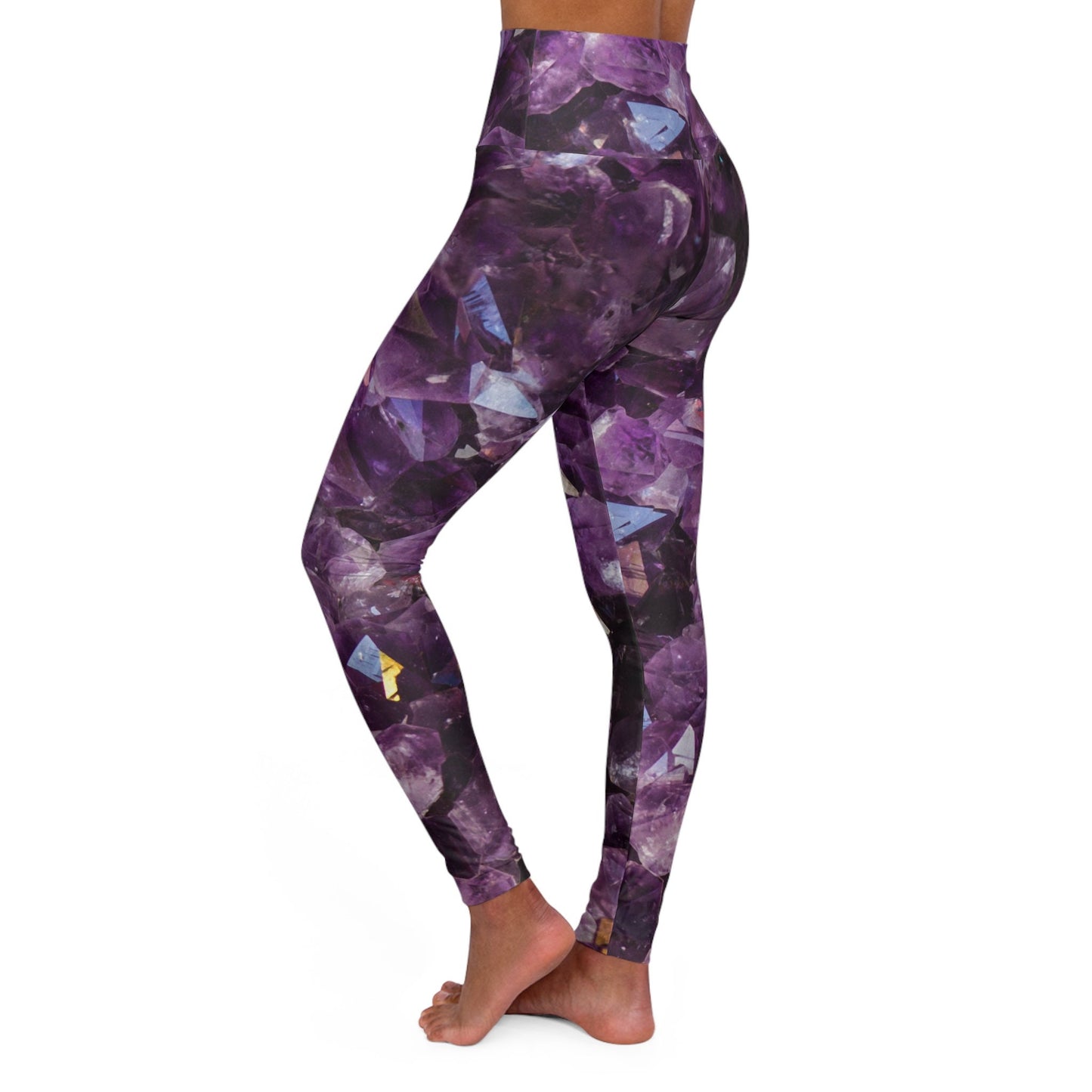 Amethyst Yoga Pants purple leggings crystal yoga pants amethyst capri leggings amethyst spandex spiritual yoga pants