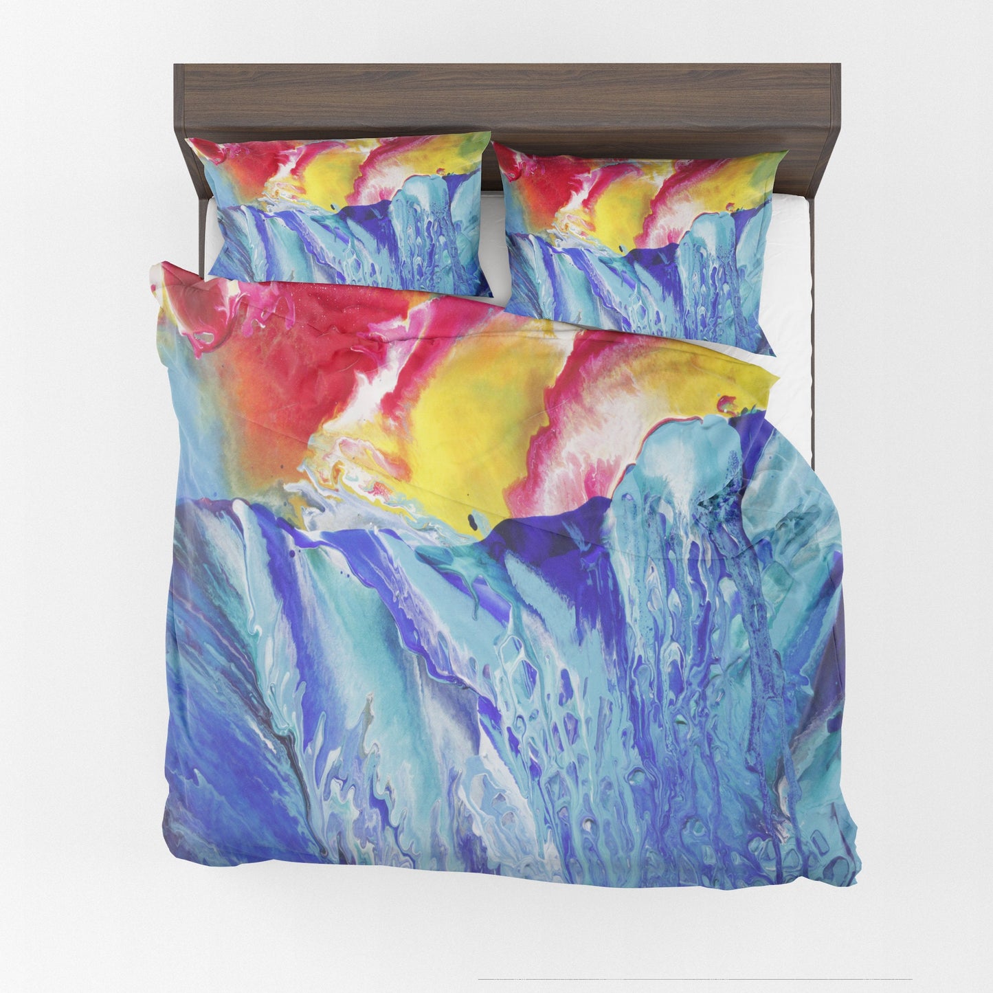 Ocean Duvet Cover or Comforter Artsy bedding Twin Queen King Dorm bedroom blue duvet aqua teal water abstract art beach ocean comforters