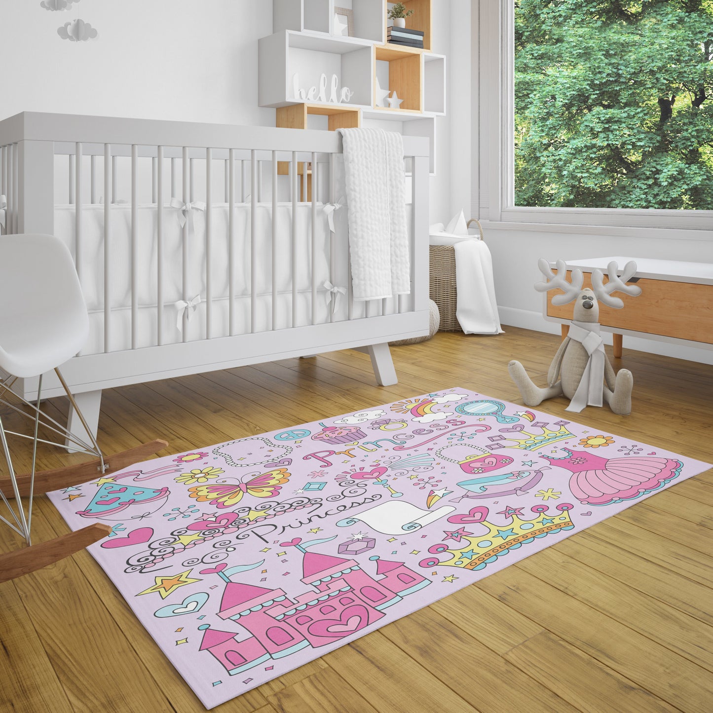 Princess Rug rainbow Rug princess Rug princess Floor Rug purple Rugs 3x5 4x6 5x7 9x12 Large princess rugs princess decor girly rug kids
