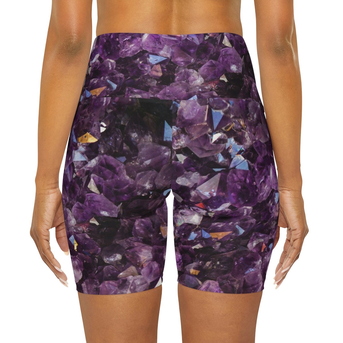 Amethyst Yoga Pants purple leggings crystal yoga pants amethyst capri leggings amethyst spandex spiritual yoga pants